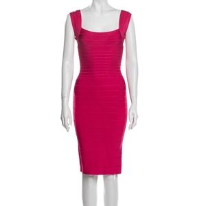Herve Leger Lulu Pink Bandage Dress size M